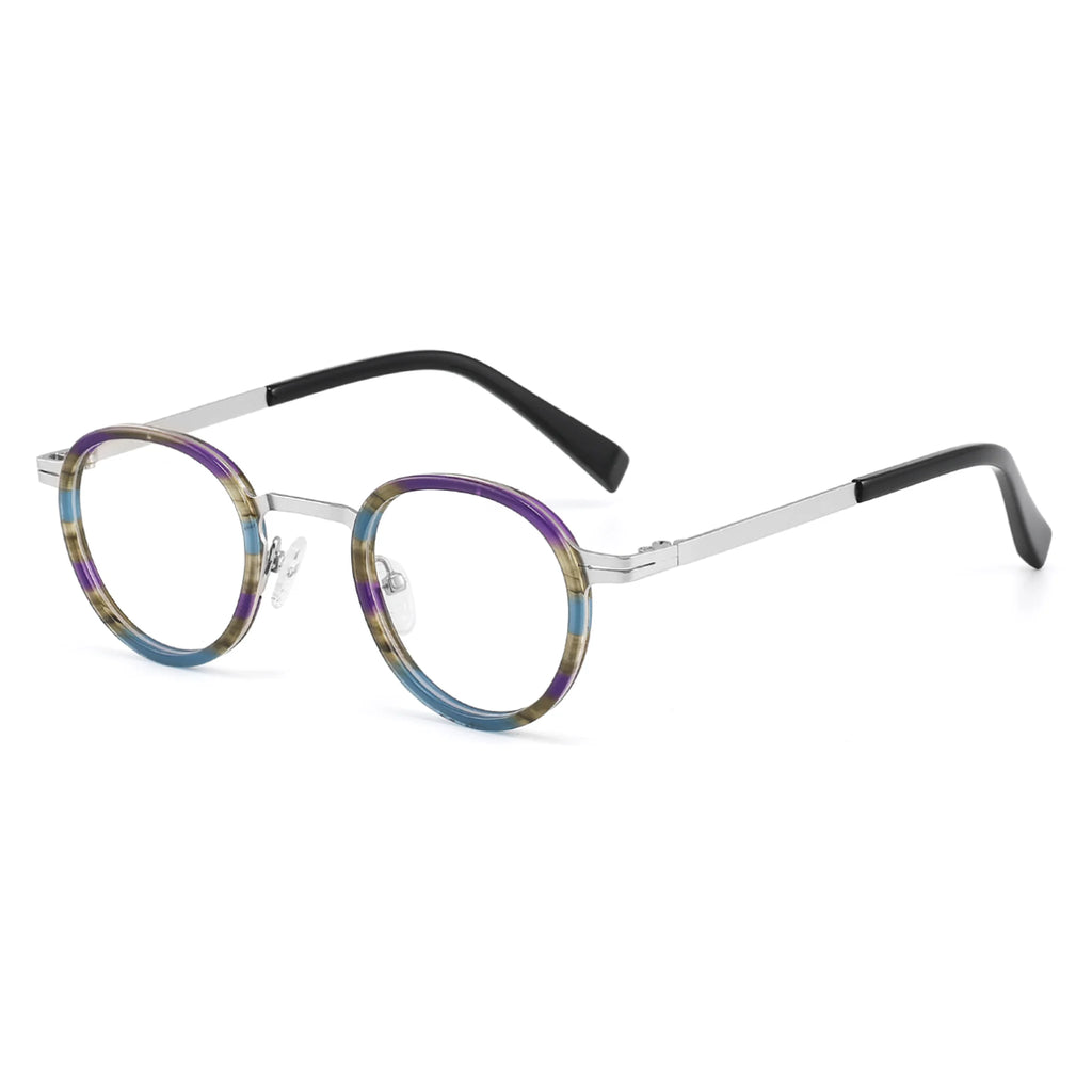 Round Acetate & Metal Optical Frames JT-GL8835 - Joyiris Eyewear
