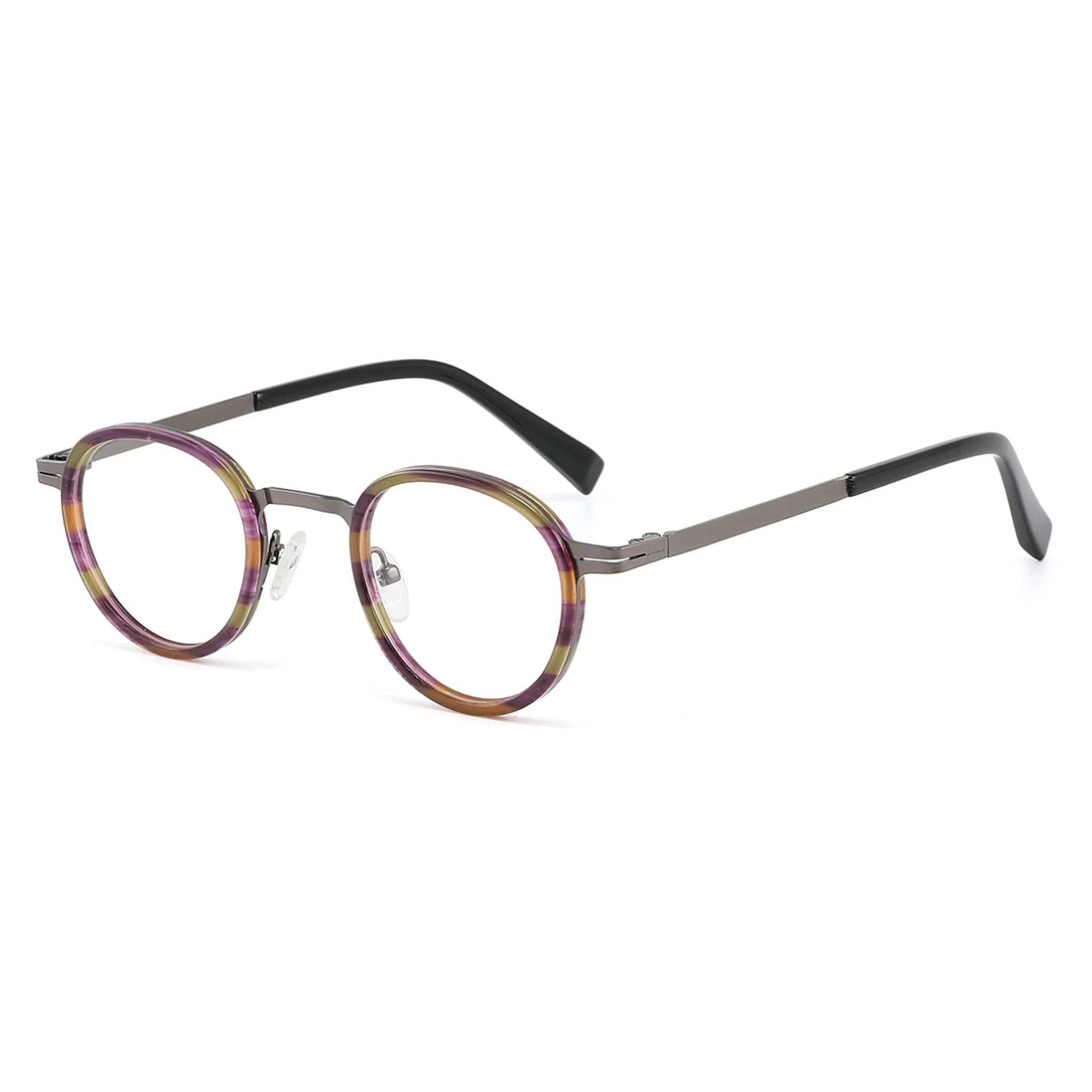 Round Acetate & Metal Optical Frames JT-GL8835 - Joyiris Eyewear