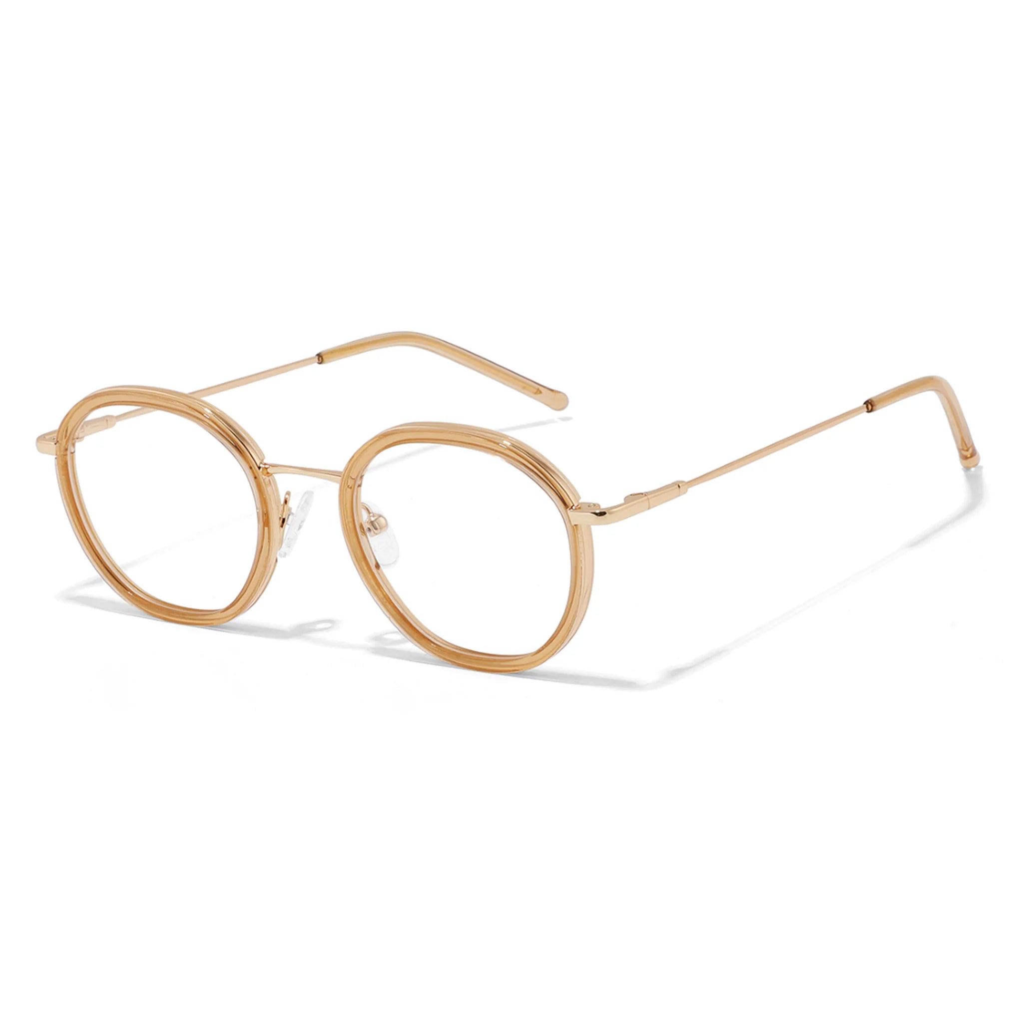 Round Acetate & Metal Optical Frames JT-GL8988 - Joyiris Eyewear