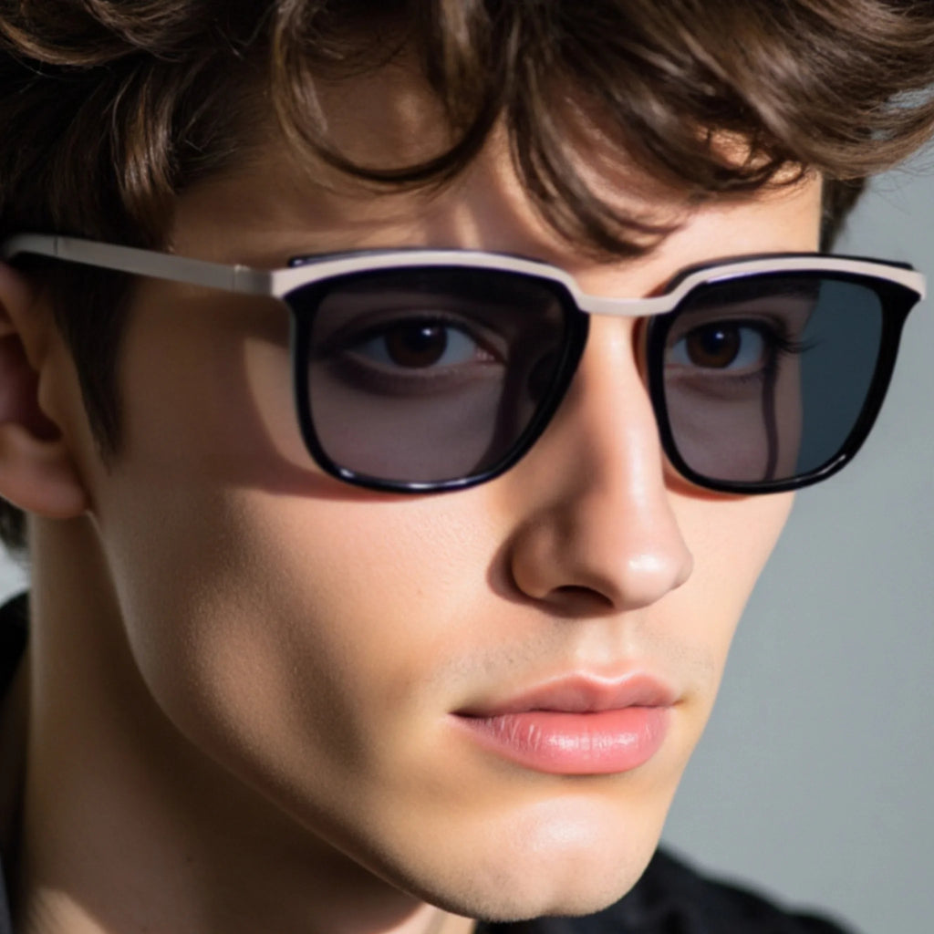 Square Acetate & Metal Sunglasses JT-GLT8628 - Joyiris Eyewear