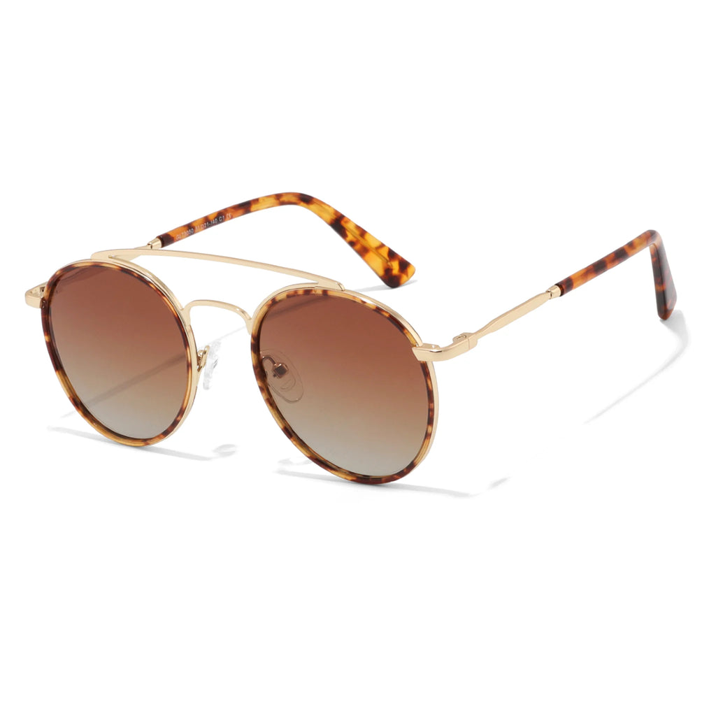 Round Acetate & Metal Sunglasses JT-GLT9050 - Joyiris Eyewear
