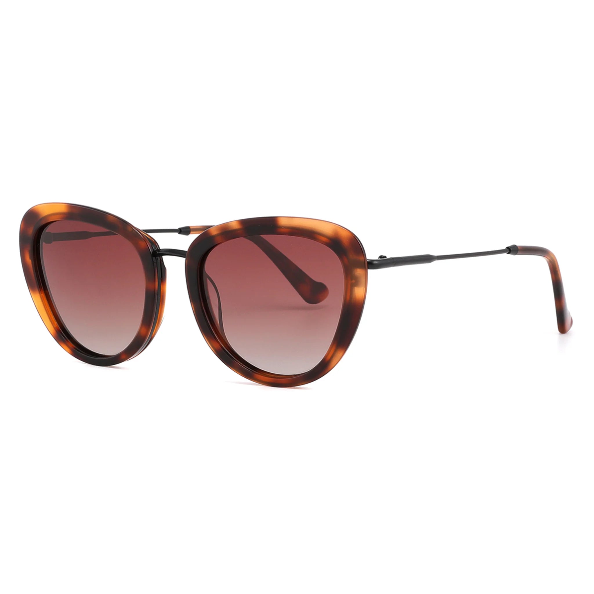Cat-Eye Acetate & Metal Sunglasses JT-GLT9089 - Joyiris Eyewear